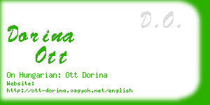 dorina ott business card